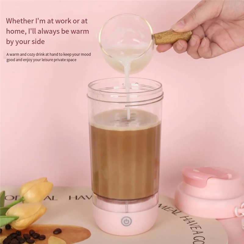 

AC52-580Ml USB Rechargeable Automatic Mixing Cup,Portable Electric Blender For Coffee, Protein Shakes,Fitness Accessory