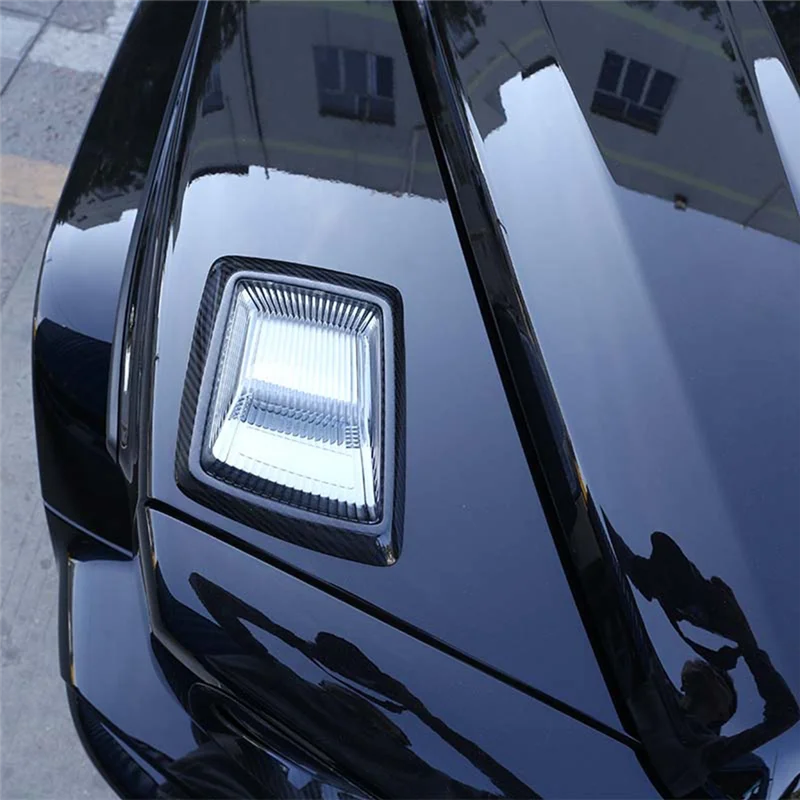 

For Mercedes-Benz G-Class W463 G55 G63 2019-2020 Dry Carbon Fiber Car Hood Turn Signal Light Cover Trim Parts Accessories