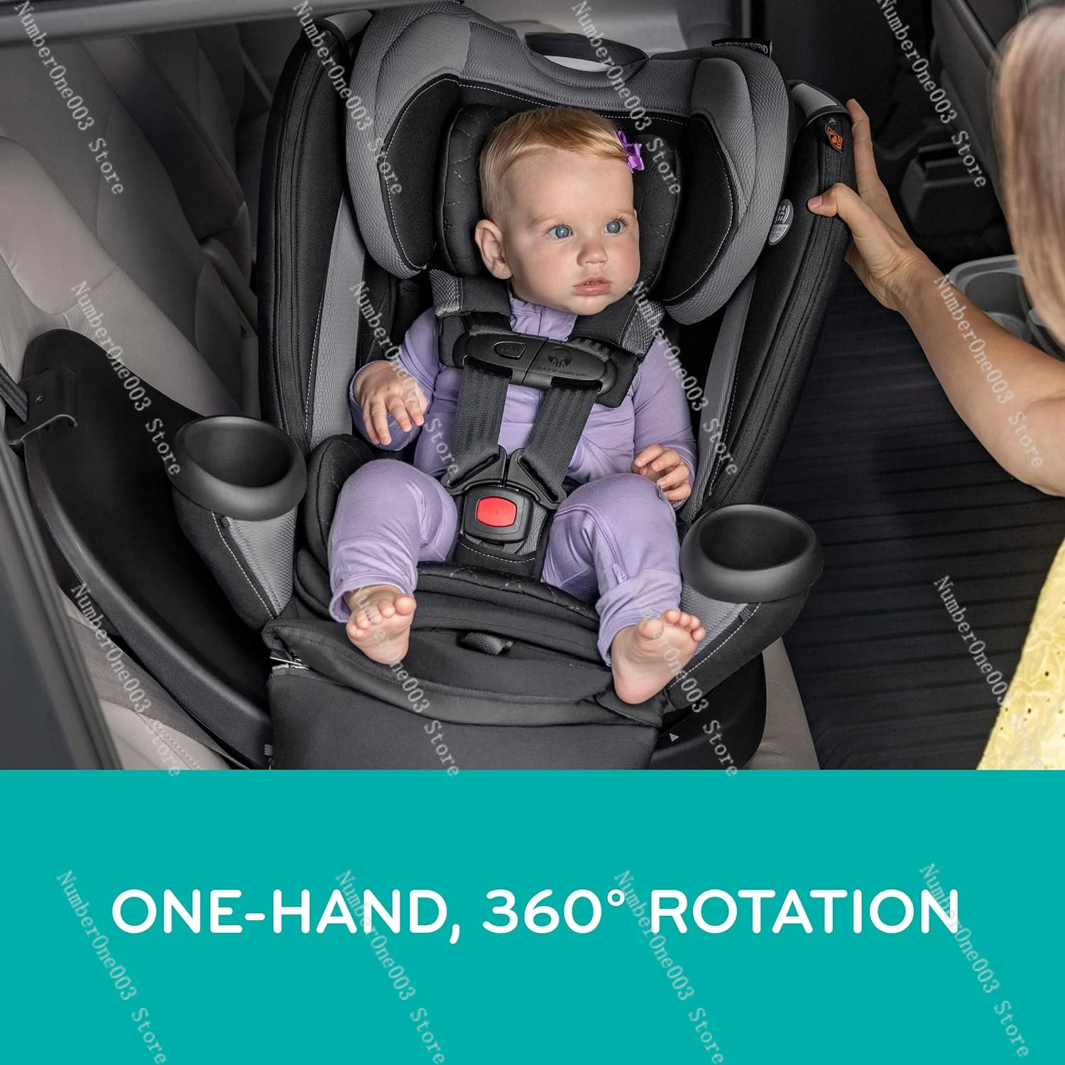 360 Extend All-in-One Rotational Car Seat with Quick Clean Cover