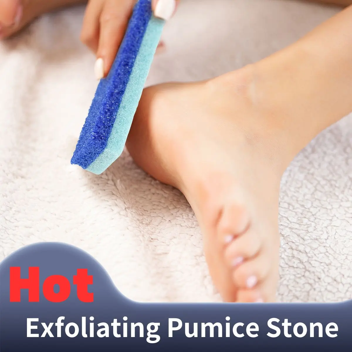 

Amazon Лидер продаж Pu Pumice Pad 4 шт. синий педикюр для ног инструмент для удаления мозолей для домашнего использования