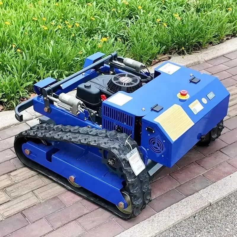 

Customized Engine Crawler Lawn Mower Home Tracked Zero-Turn Lawn Mower Rubber Crawler Remote Control Lawn Mower