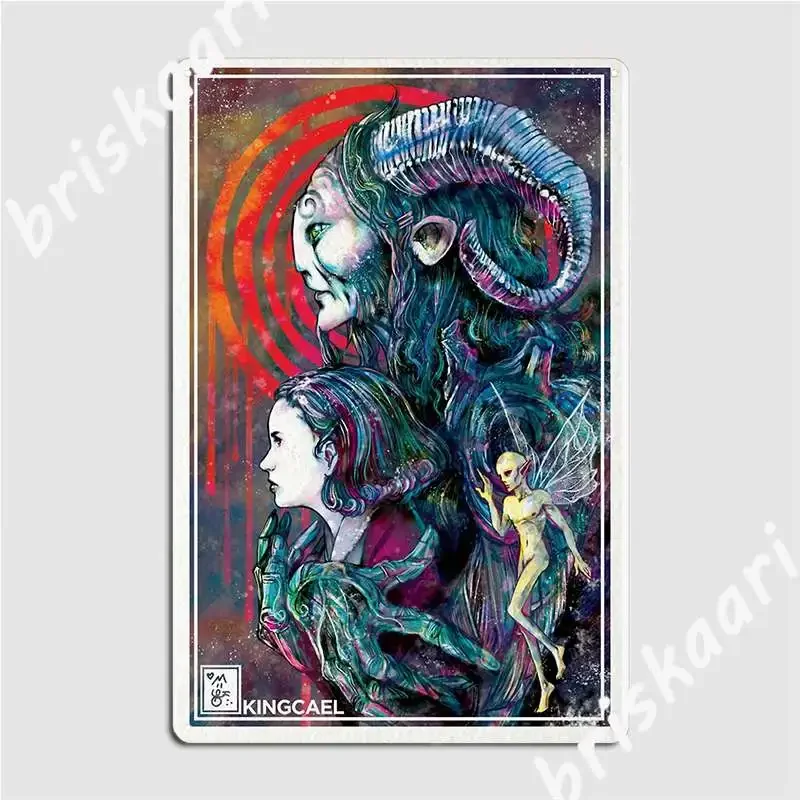 The Princess And The Faun Metal Sign Wall Mural Cinema Retro Garage Decoration Tin Sign Poster