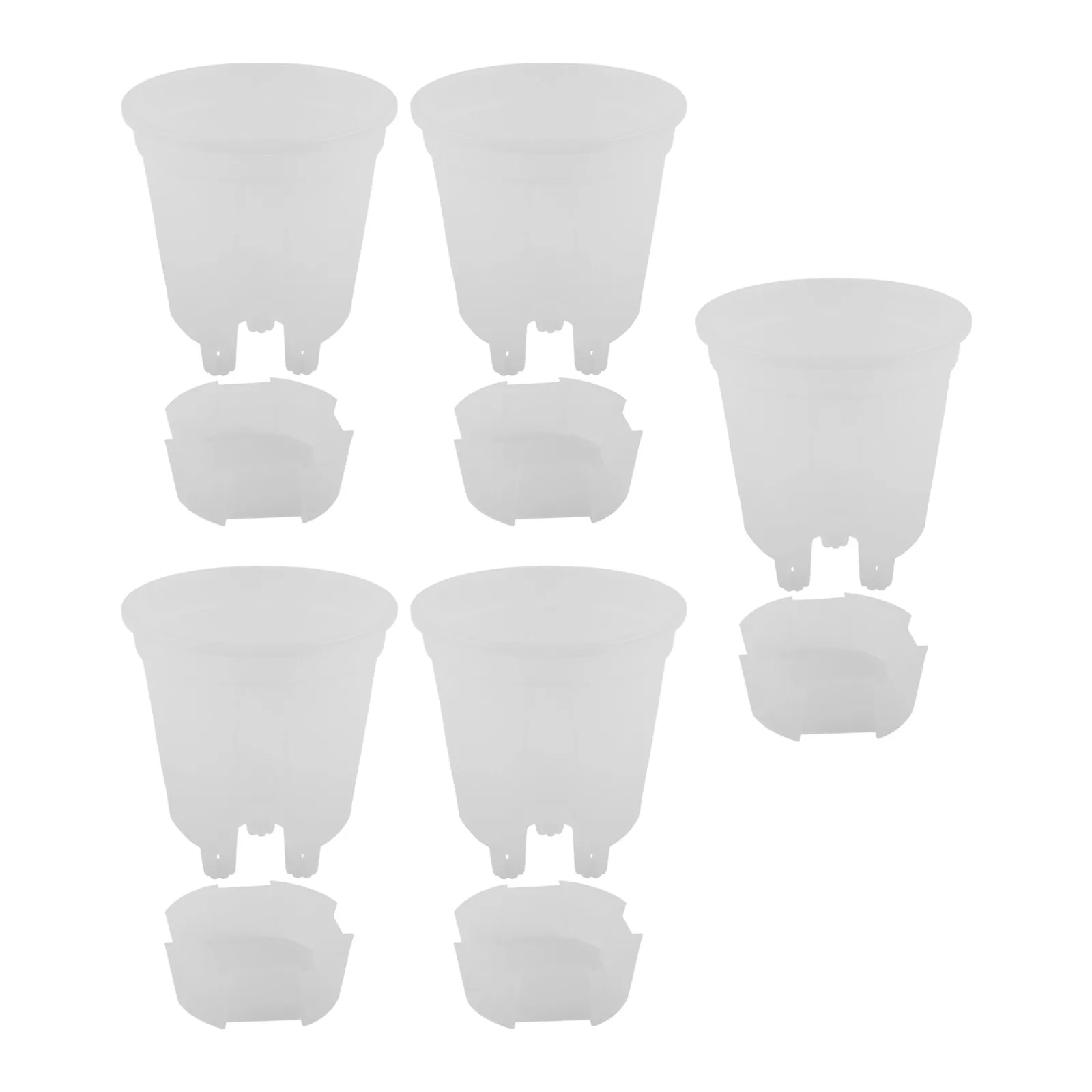 Effective Drainage Flower Pots Plantation Transparent Pot 18*12.5*20.4 Flower Pot Root Health Monitoring Versatile Use