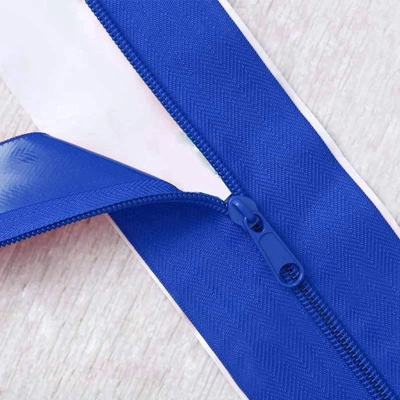 

4 Roll Heavy Duty Zipper Dust Barrier Zipper 3 Inch X 7 Ft Construction Zipper Self Adhesive Zipper Used For Greenhouse