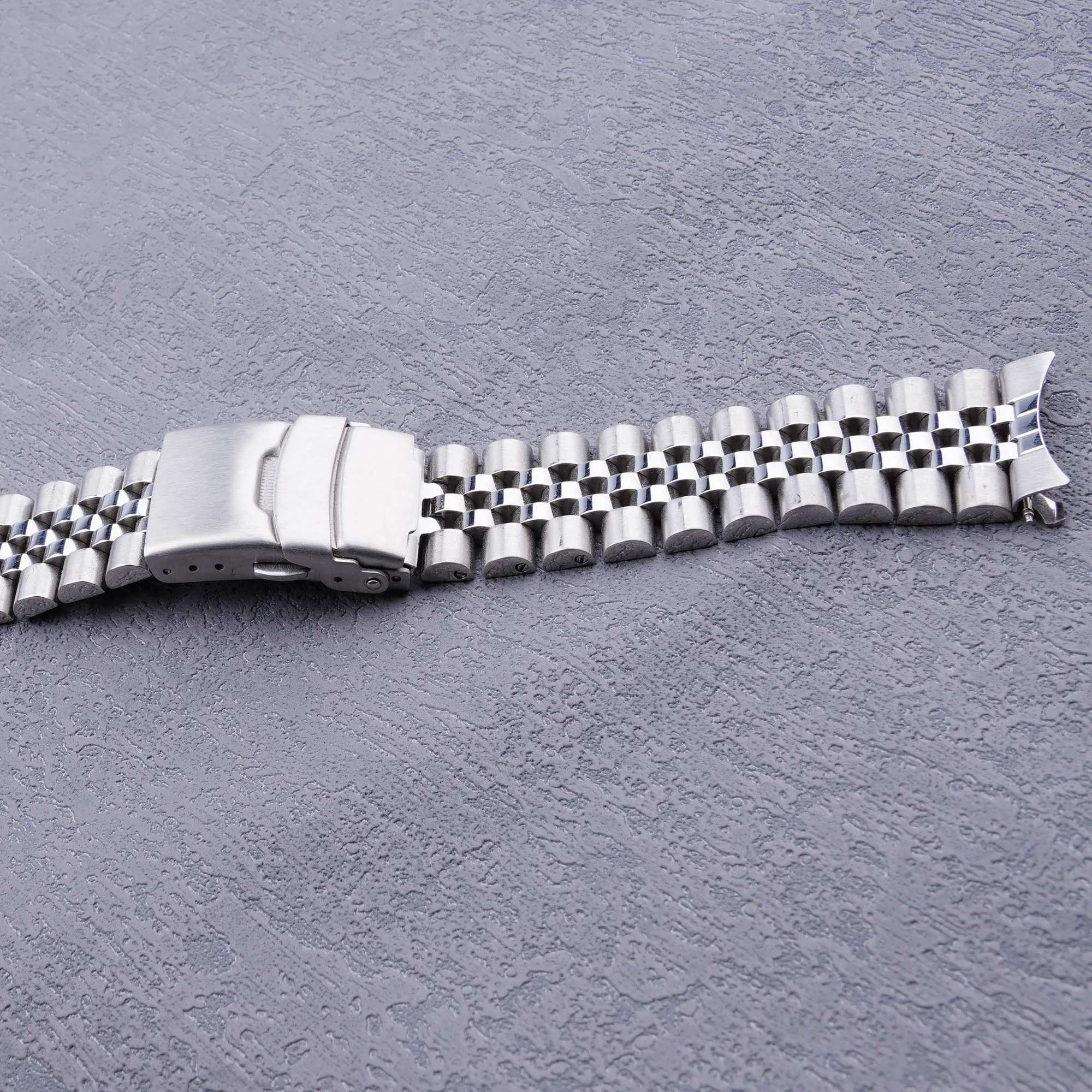 19mm Watch Band Hollow Curved End Solid Screw Links Bracelet For Seiko 5 SNXS73K1 SNXS75 SNXS77 SNXS79K1 SNX79J1 Luxury Style