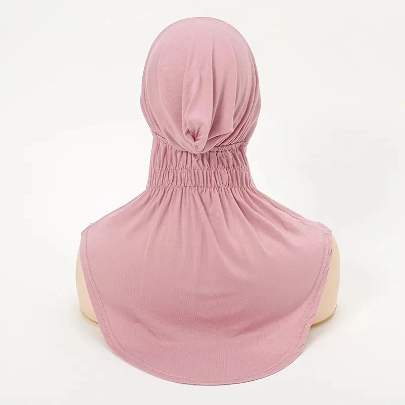 Bufanda interior musulmana para mujer, pañuelo para la cabeza, Hijab islámico Ninja, gorro de hueso