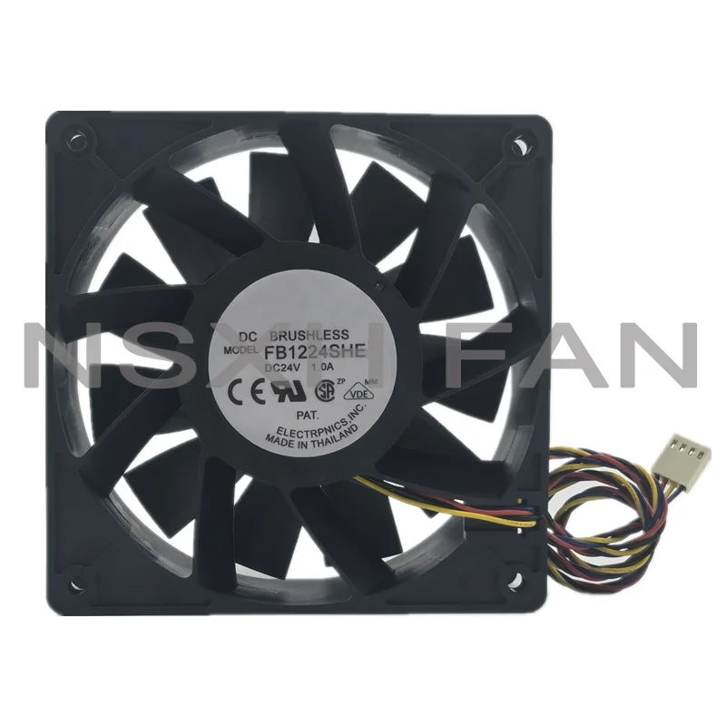 

Brand New FB1224SHE 12038 12cm 24V 1.0A 1A 12cm Large Air Volume Inverter Fan