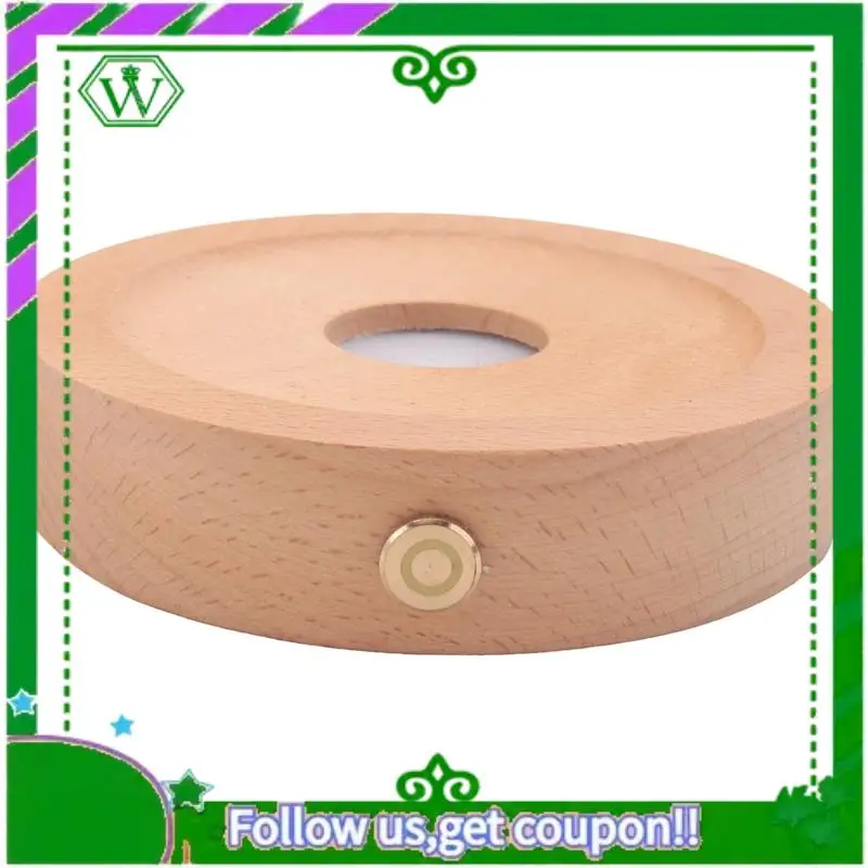 Reliable-Night Light Sandglass Sand Timer Luminous Remote Control 15 Minutes Wood Bottom Office Desk Decoration