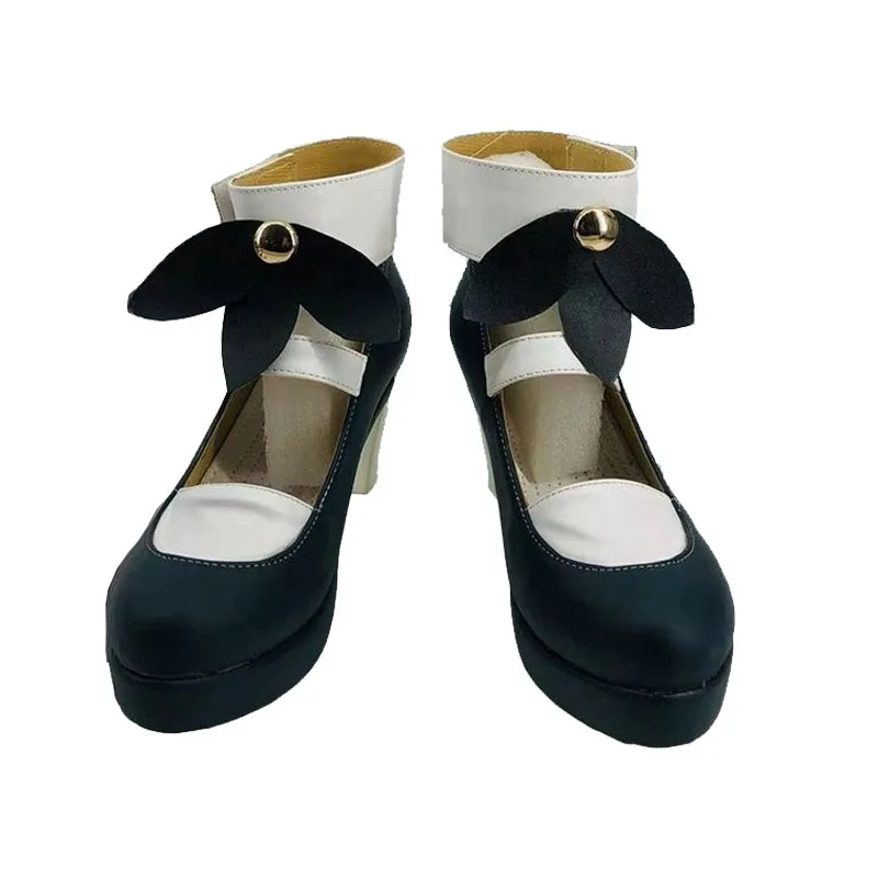 Biblioteca de ruina angela cosplay sapatos trajes de jogo feminino salto alto sapatos de couro artificial anime jogos vestir-se