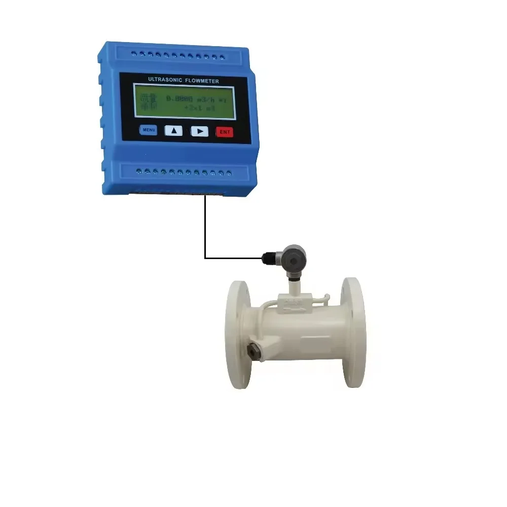 TUF-2000M Digital Modular Ultrasonic Flowmeter TS-2 TM-1 TL-1 Transducer Optional Measuring Range DN15-6000mm Water Speed Tester