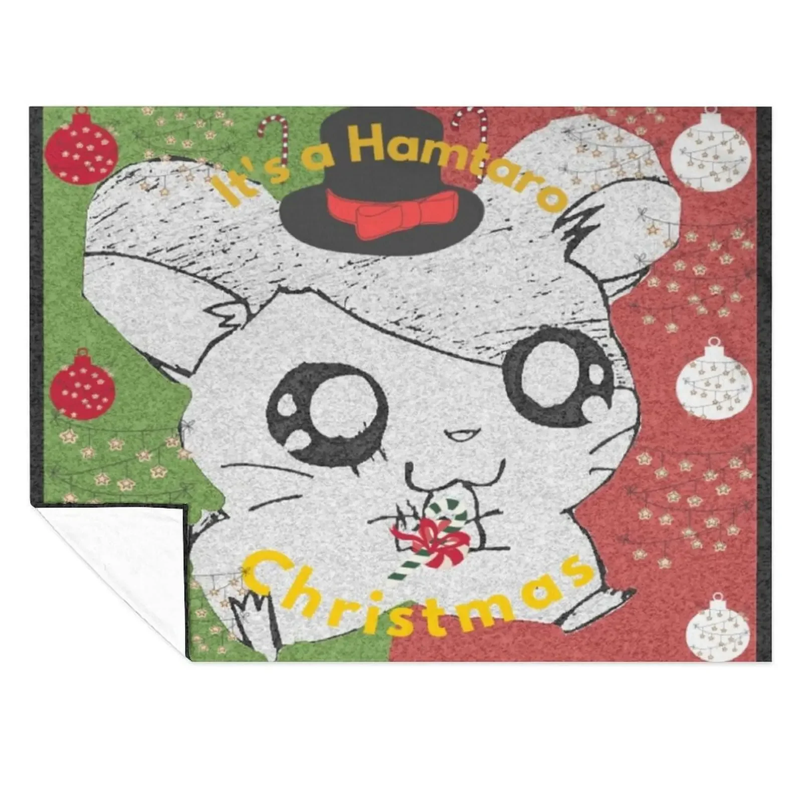 

Its a Hamtaro Christmas Throw Blanket For Baby Retros Plaid Soft Plush Plaid Blankets
