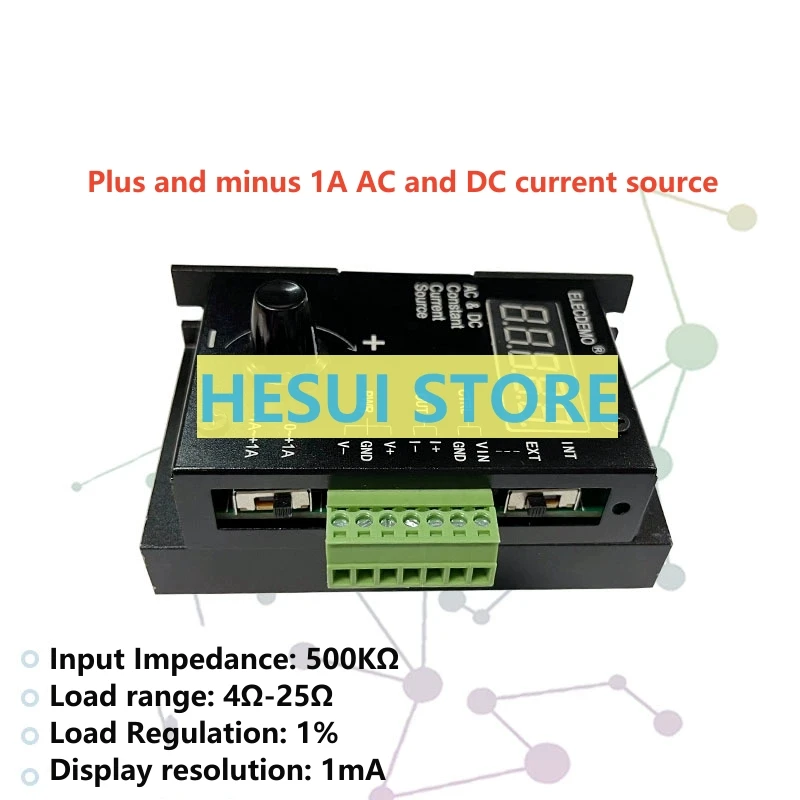 Voltage-controlled constant current source positive and negative 1A AC and DC current source proportional valve adjustable digit