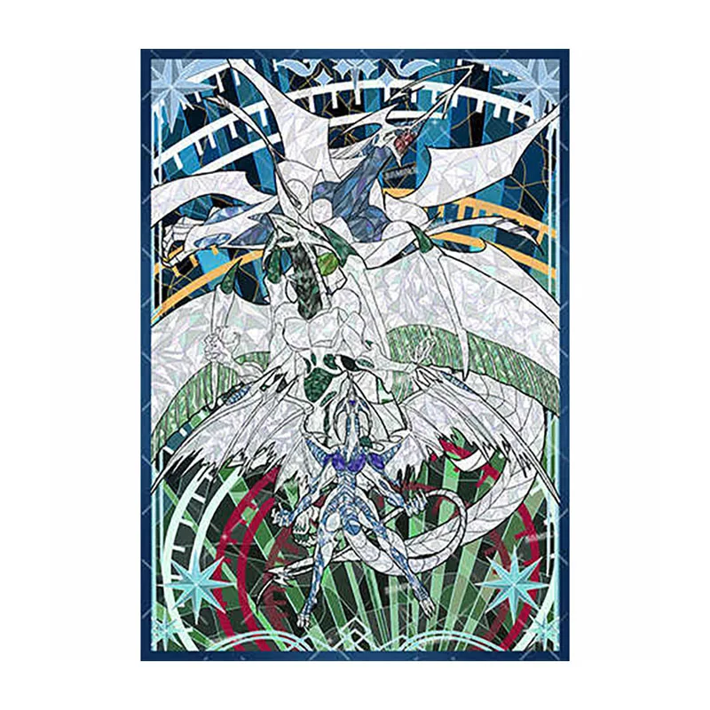 

60pcs/set Yu-Gi-OH! Stardust Dragon Flash Card Sleeve Anime Game Collection Card Protective Cover Gift Toy 63*90mm