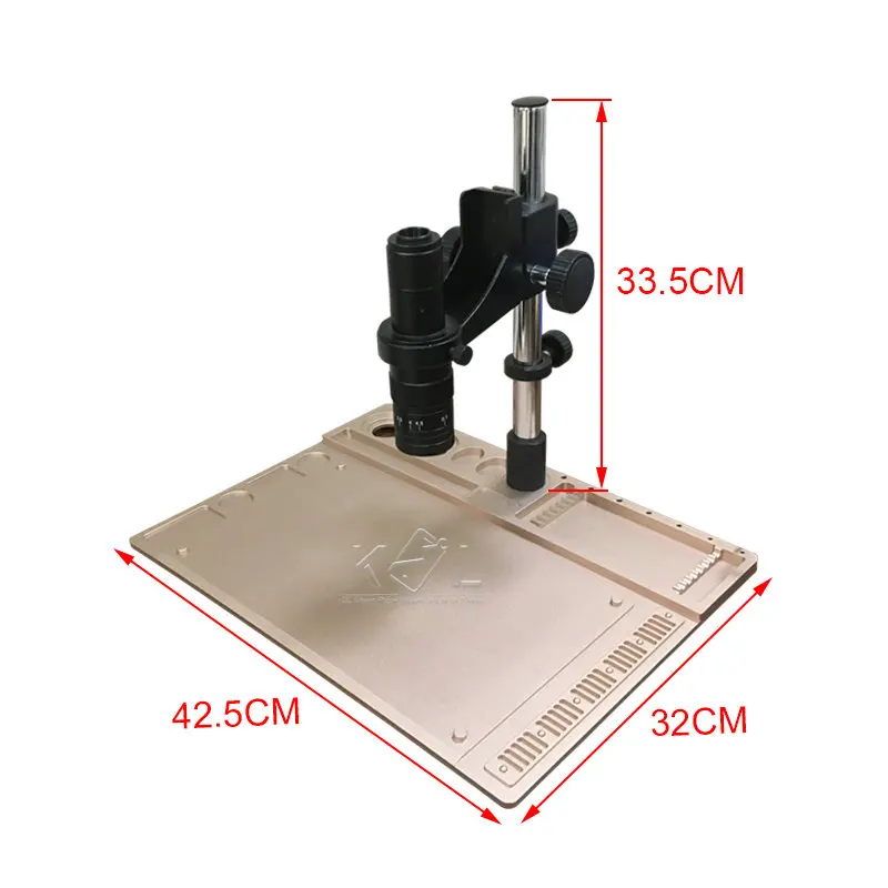 KSL Metal Maintenance Platform Microscopio Base Monocular HD Camera IC Repair Microscope