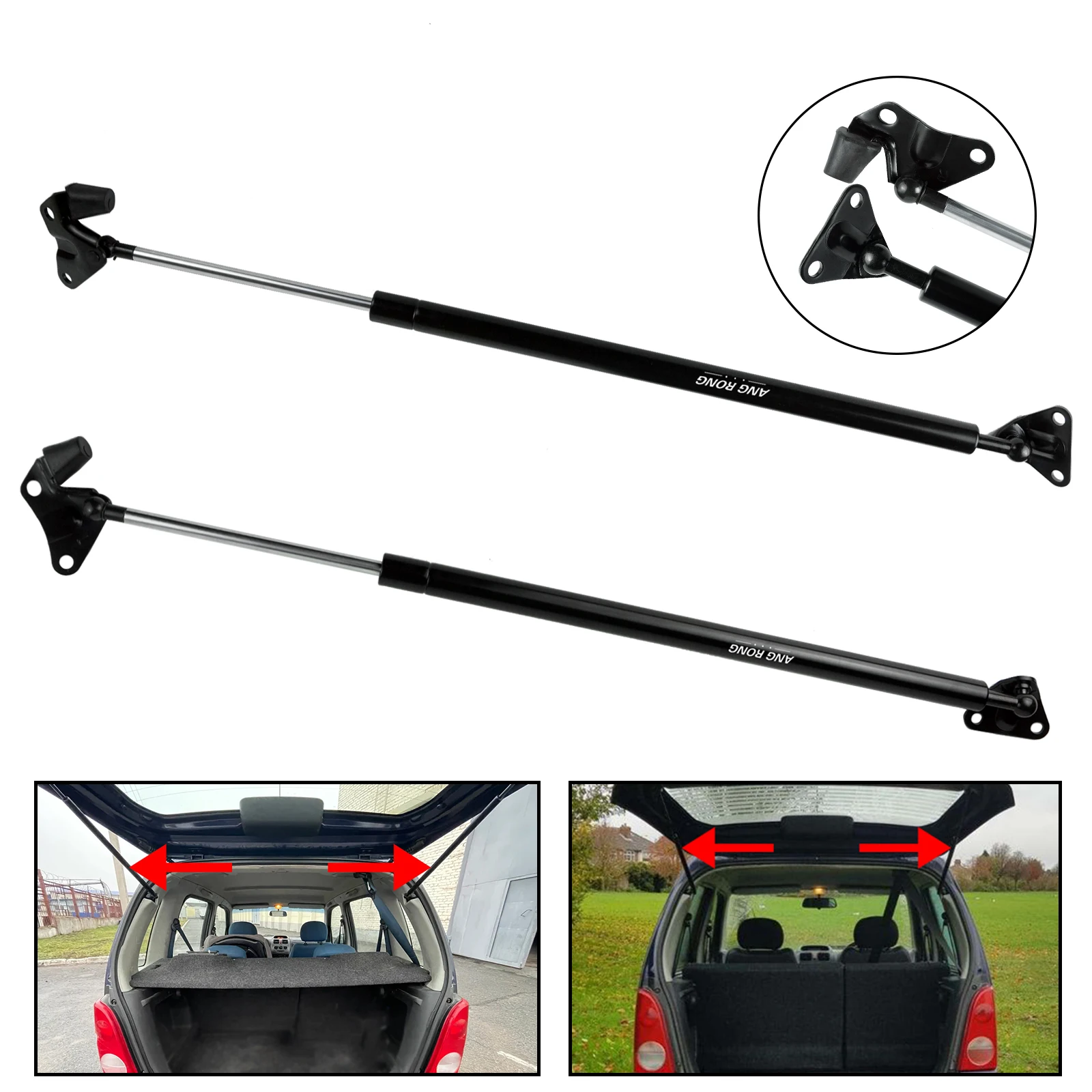 2x Tailgate Boot Trunk Gas Support Struts Lifter For Vauxhall Opel Agila A 2000-2007 OEM 430719008700 430719008800
