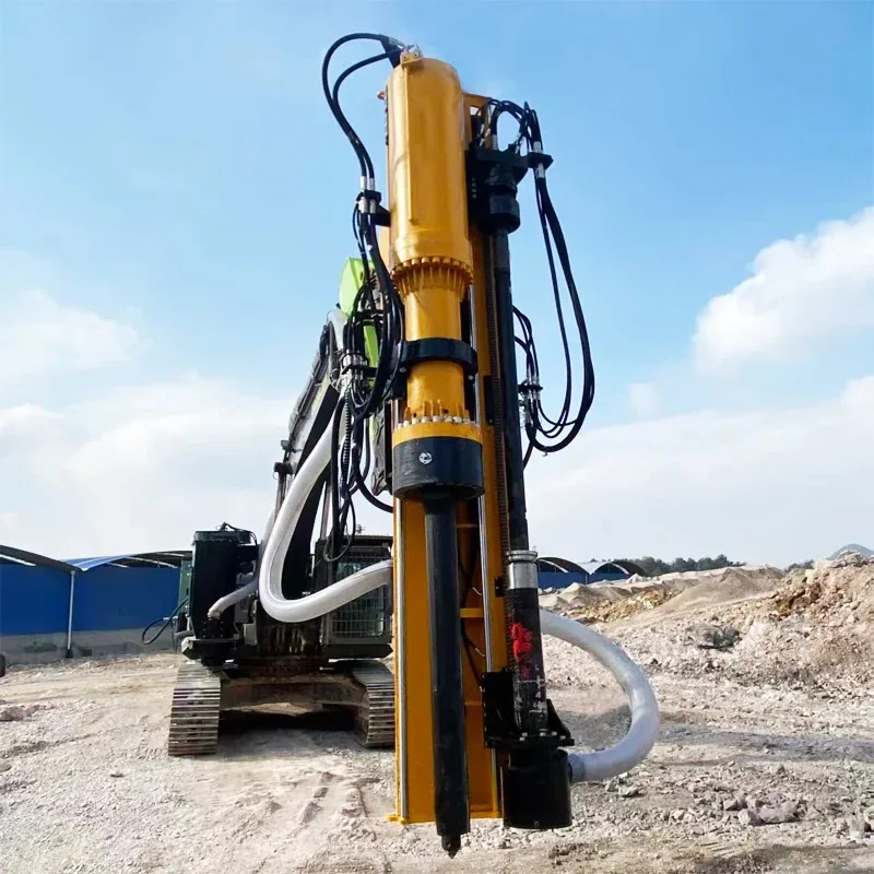 Hydraulic Rock Splitter Drilling Integrated Rock Breaking Machine Excavator Modified Mining Splitting Equipment Customizable FOB