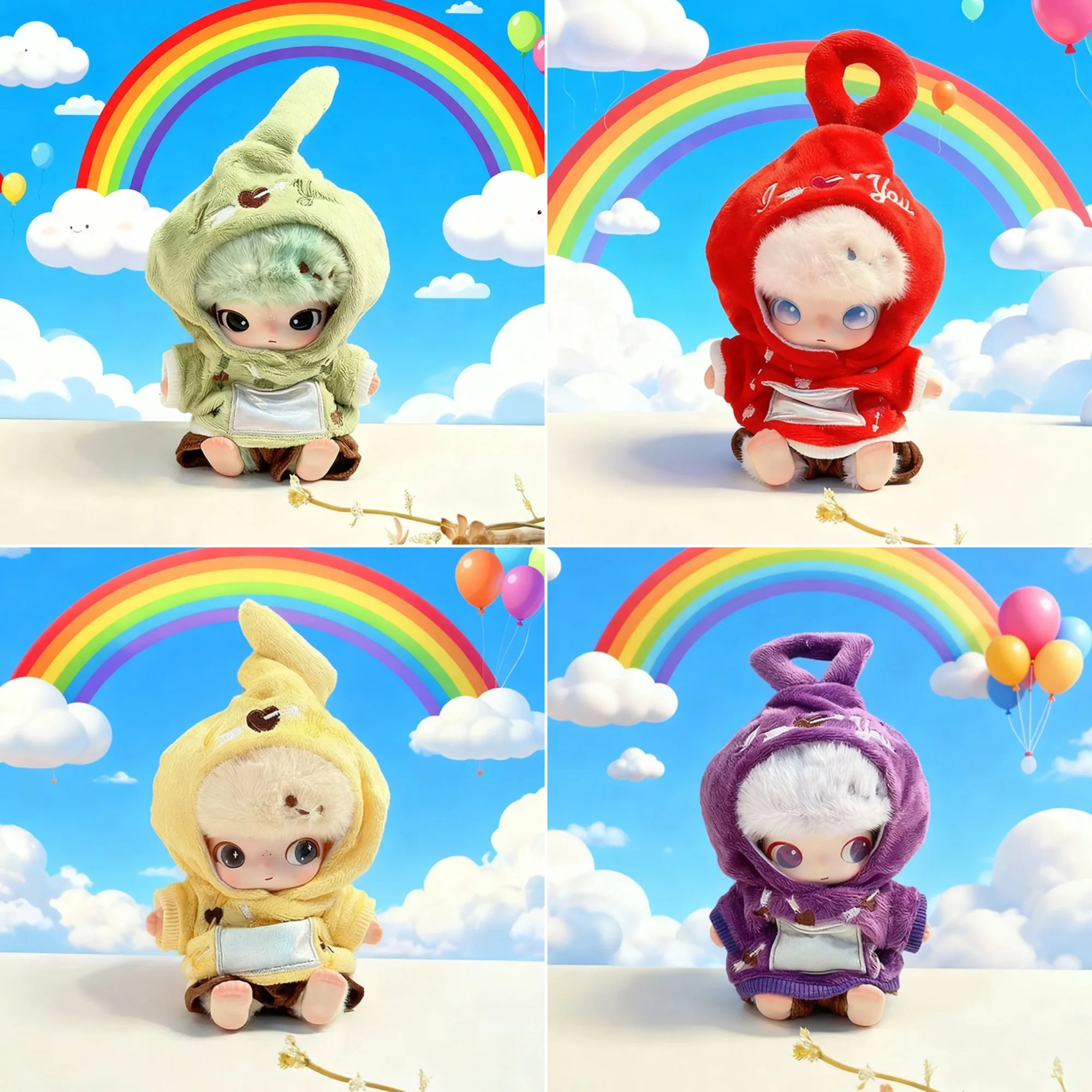 

Clothes for Dimoo 4-color Outfit Set for 15cm 17cm Doll Change of Clothes