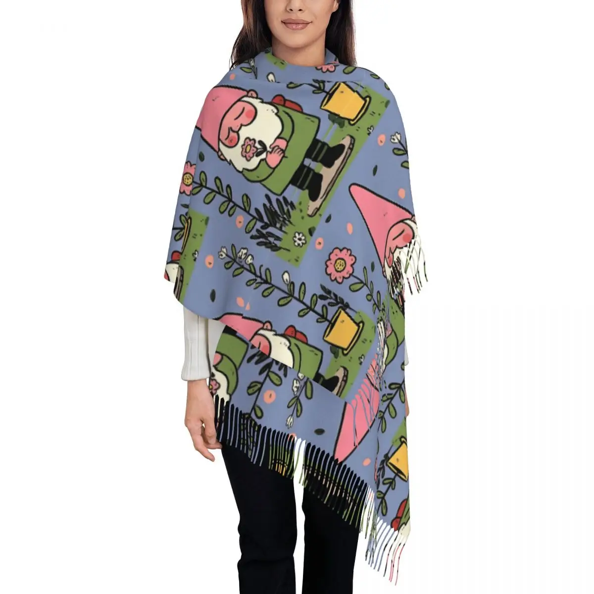 Mythical Garden Gnome Shawls W - Pashmina Wrap Large avis et prix