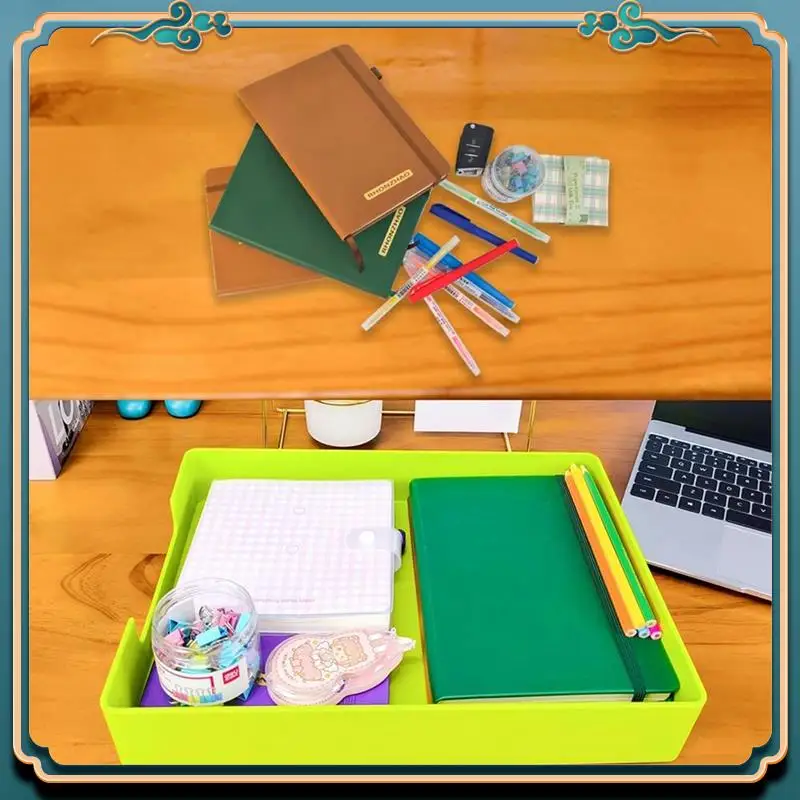 (New)-Letter-Size Tray, A4 Plastic Paper Holder File Organizer, Stackable Letter Tray For Office, School, Home Storage