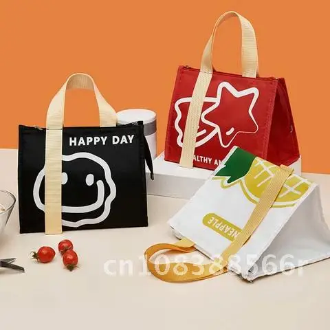 

Insulated Cartoon Thermal Waterproof Lunch Box Food Storage Container Bags Travel Picnic Pouch Cooler Bento Bag