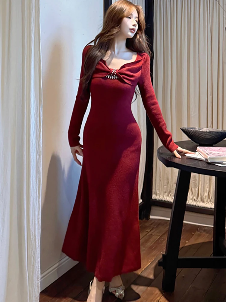 Autumn Winter Red K…