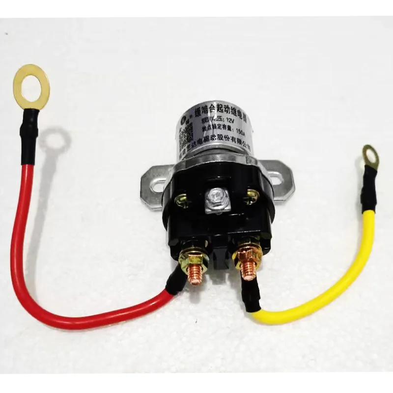 High power automobile starter relay, refitting of decelerating motor, adding starter relay 24V/12V
