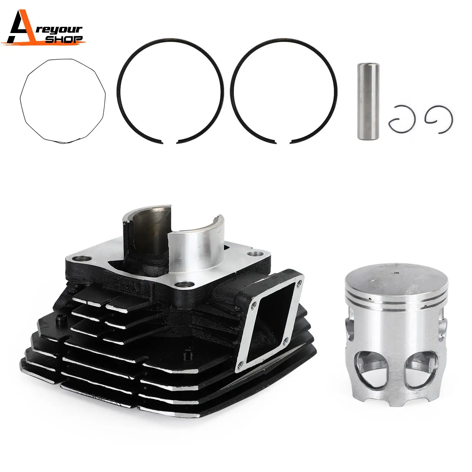 

Areyourshop Piston Cylinder Barrel Ring Kit 58mm For Yamaha RX135 RX-King RXK 135 RX King 3KA-E1311-31 Motorcycle Parts