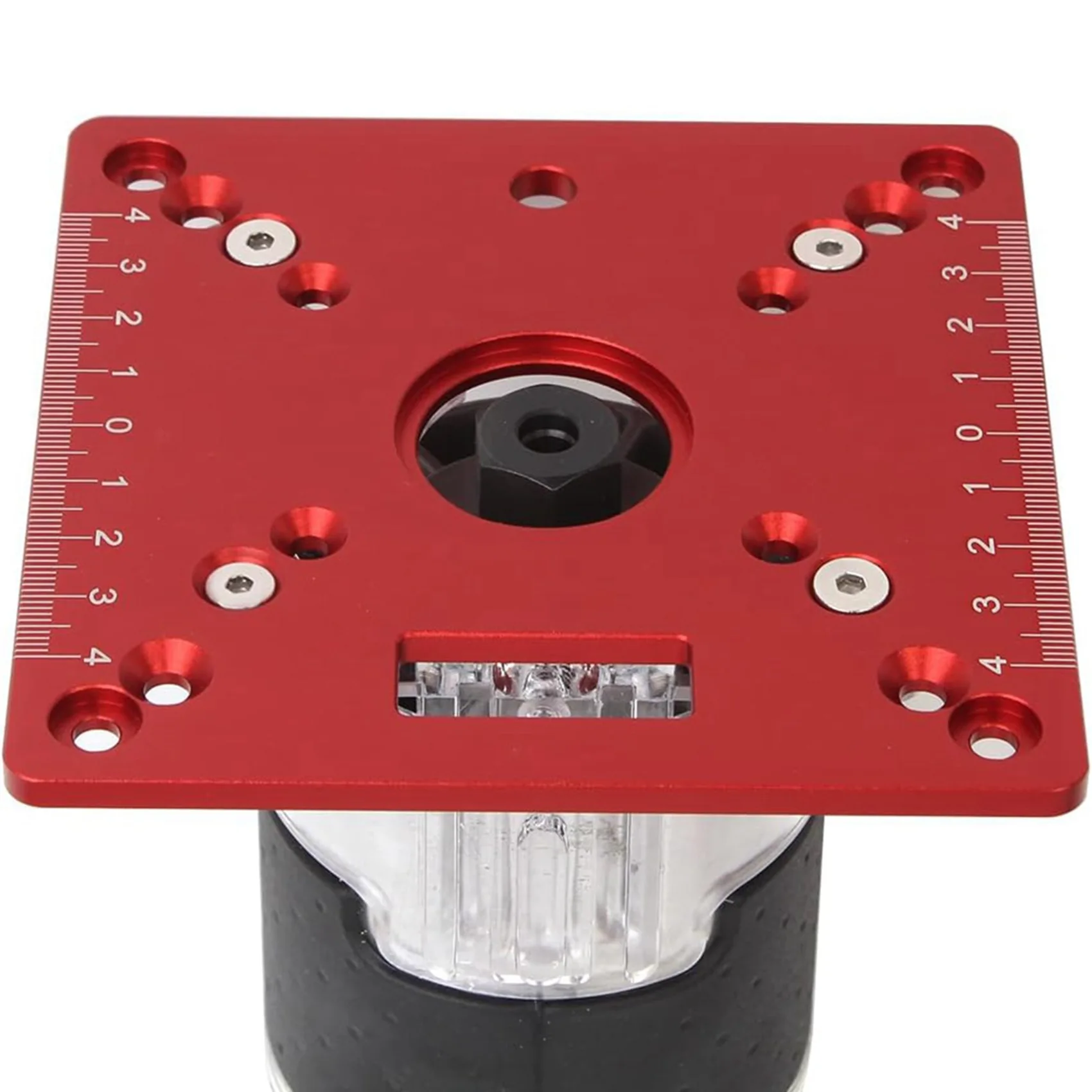A02M-2X Router Table Insert Plate,Mini Square Woodworking Bench Router Flip Plate,Multifunctional Trimming Engraving Table