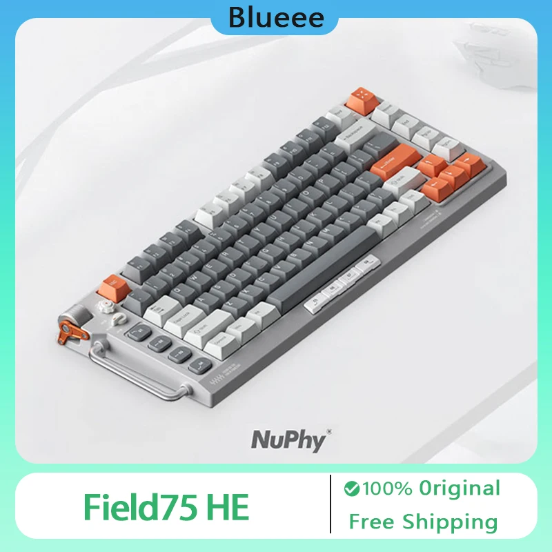 

Механическая клавиатура Nuphy Field75 HE с магнитным переключателем, проводная клавиатура с горячей заменой RGB для ПК, Игровая клавиатура для офиса, электронные виды спорта
