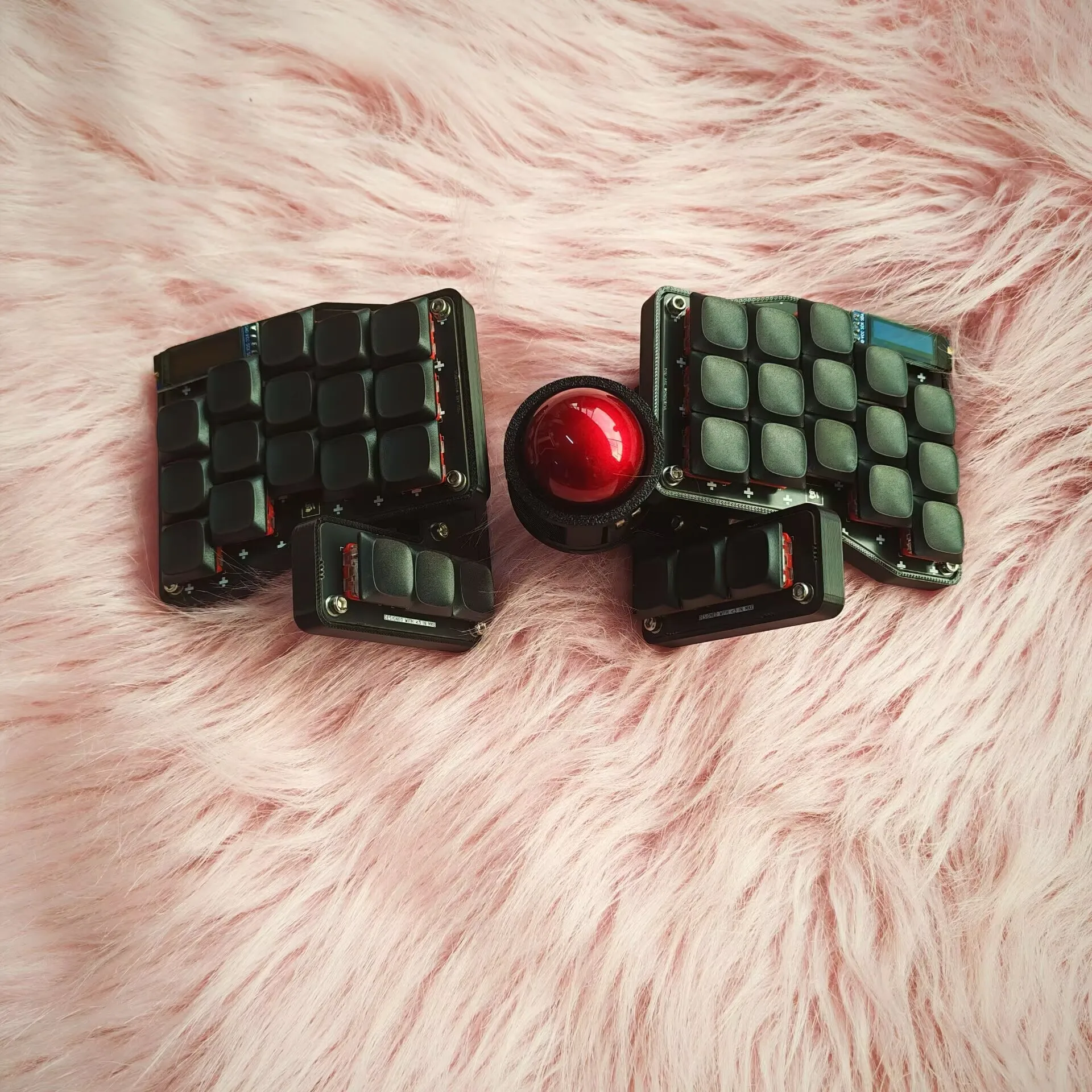 

НОВЫЕ Лидер продаж Crosses3X5/3X6 угловой разрез 35 мм трекбольная клавиатура проводная QMK/беспроводная Bluetooth ZMK прокрутка колеса Choc V1 переключатель