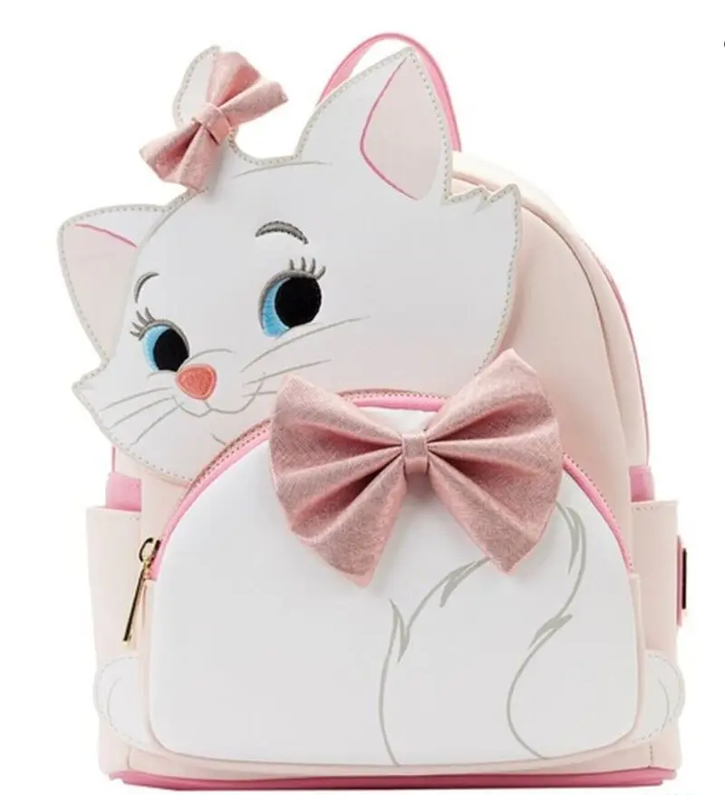 

New Loungefly Disney The Aristocats Sassy Marie Cosplay Mini Rucksack Cute Cartoon Student Backpack Mini Leisure Bag Gift