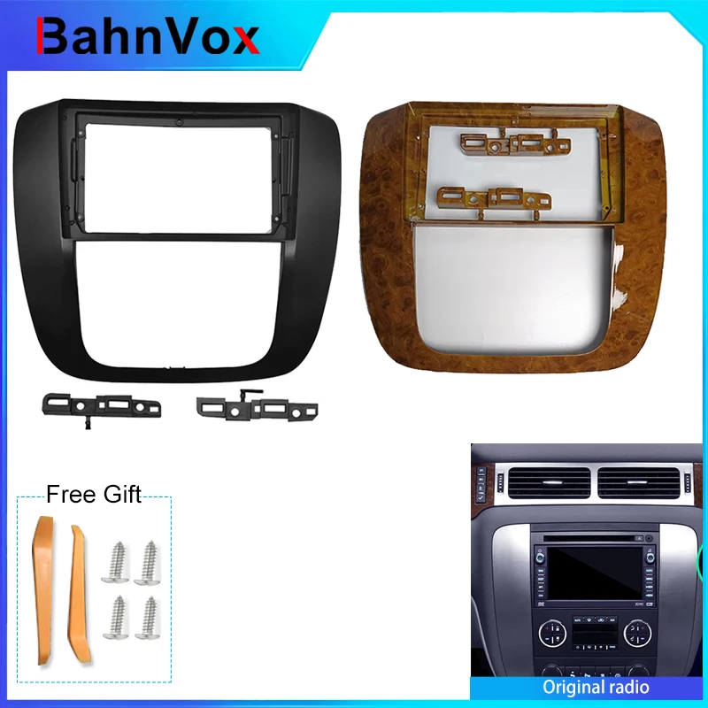 9 inch Android Car Radio frame for Chevrolet Tahoe 3 III GMT900 2006 - 2014 2din Stereo GPS Fascia bezel Panel Adapter wire