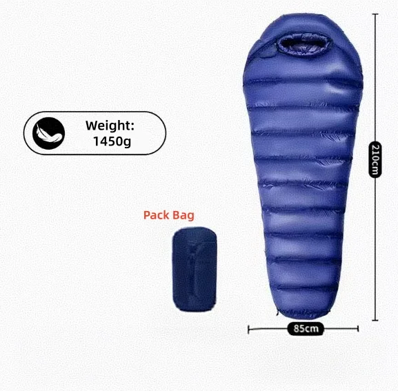 Cost-effective Portable Sleeping Bag Water Repellent Anti-penetration Warm Sleep Bag for Outdoor Camping and Long Trip
