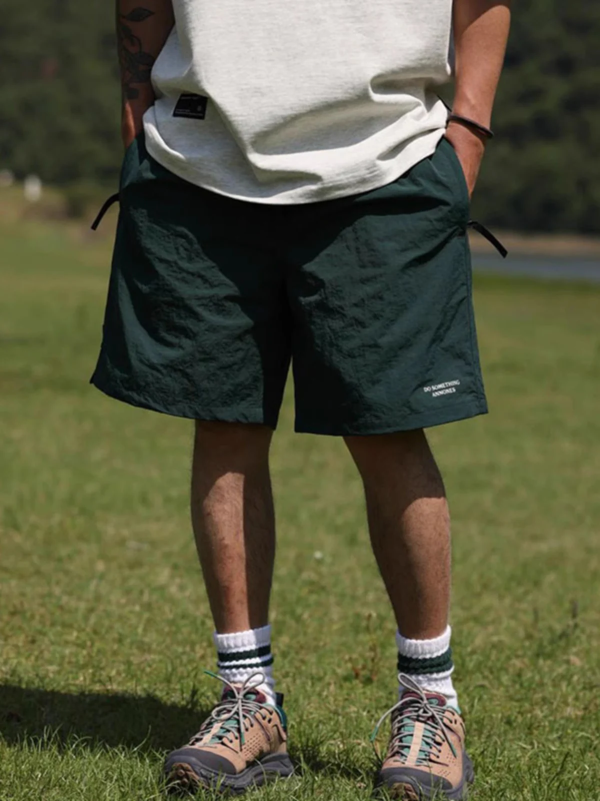 

Lightweight Loose Men's Sport orts Summer y Multi-color Beach Casual Loose Breathable Straight Leg Five-Quarter Pants