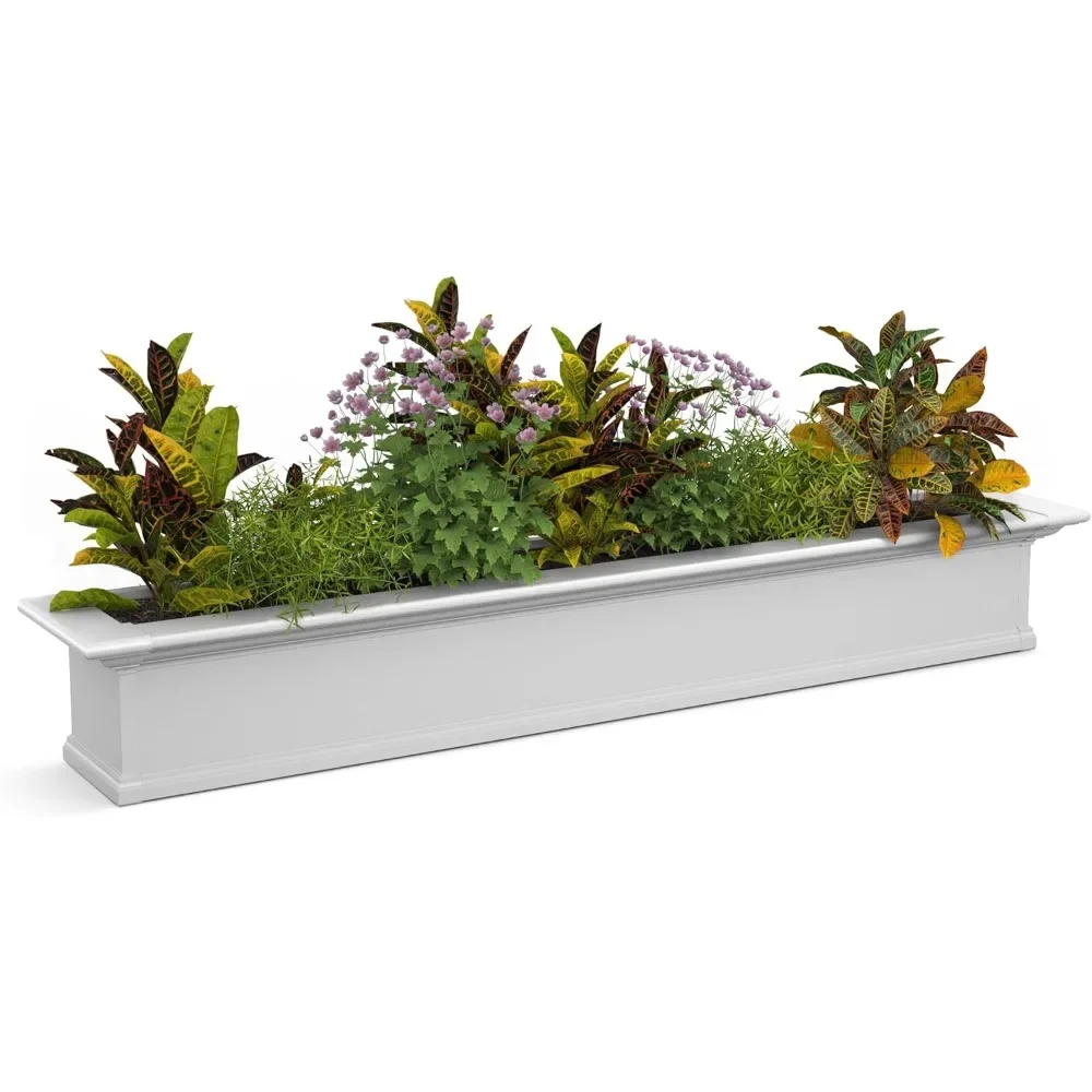 4826-W Yorkshire Window Box, 6-Foot, White