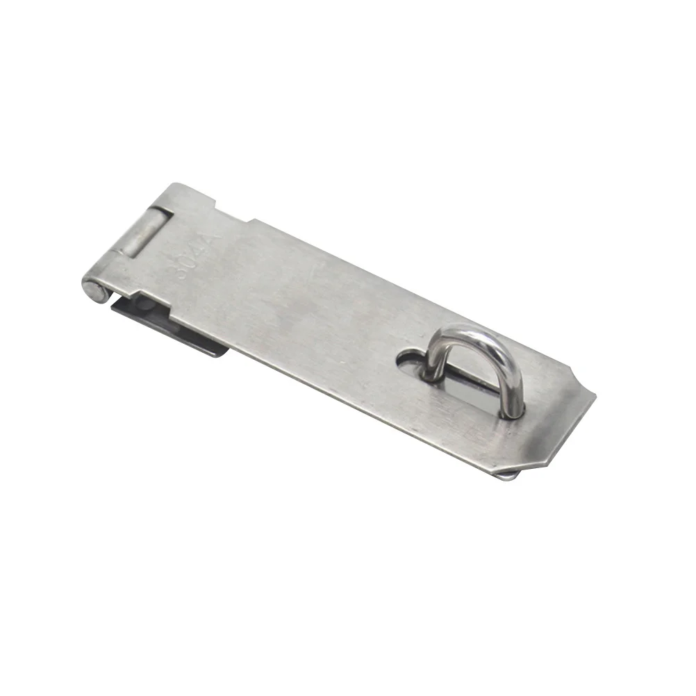 

2Pcs 304 Stainless Steel Padlock Hasp Lock Hasp and Staple for Gate Cabinet Door Concealed Screws Secure Fastening