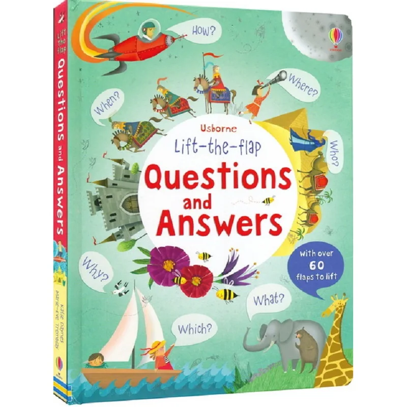 Lift-The-Flap Questions And Answers English Educational Picture Book Baby Children Learning Reading Books