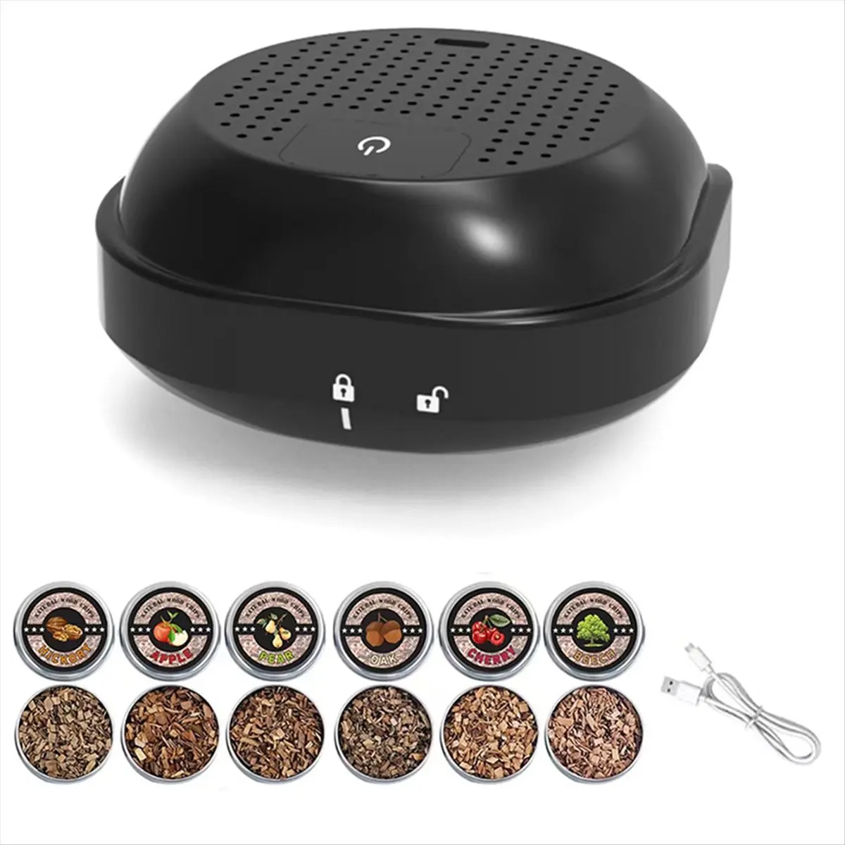 REST Electric Cocktail Smoker Kit Rechargeable One-Button No Butane Great Holiday Gift for Men, Dad, Husband