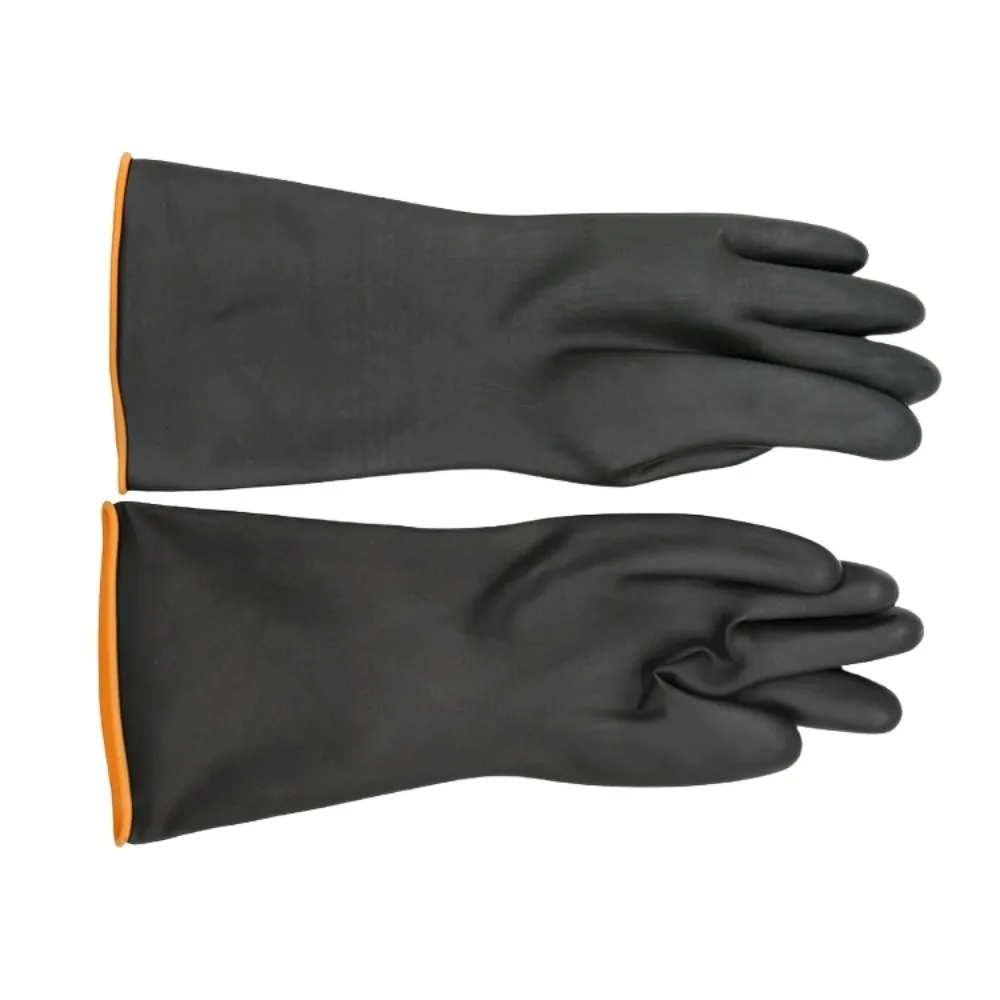 

Acid and Alkali Resistant Labor Protection Gloves Chemical Resistant Thickened Latex Glove Oil Resistance Wear-Resistant