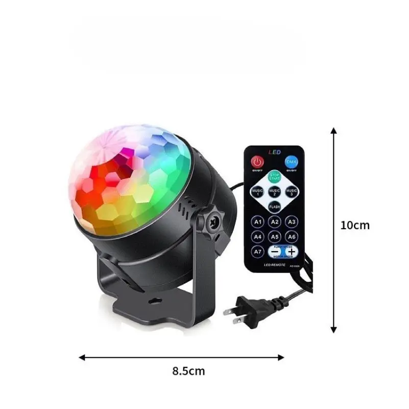 Sound Activated Party Lights with Remote Control Dj Lighting, Disco Ball Strobe Lamp 7 Modes Stage Light for Dance Party, Karaok