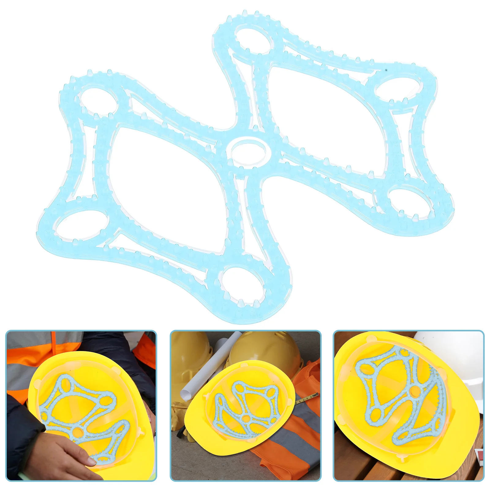 

Comfortable Silicone Pad Inner Liner Cycling Padding Pressure Relief Heat Insulation Ventilated Hair Protection