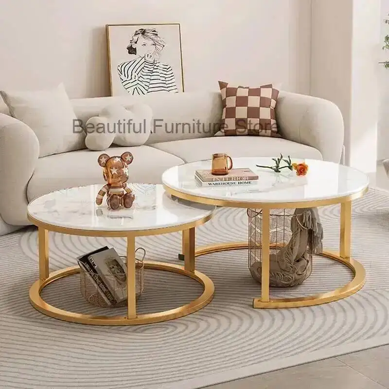 Legs Organizer Gold Design Coffee Tables Decoration Marble Extendable Coffee Table Standing Floor Table Basse Office Furniture