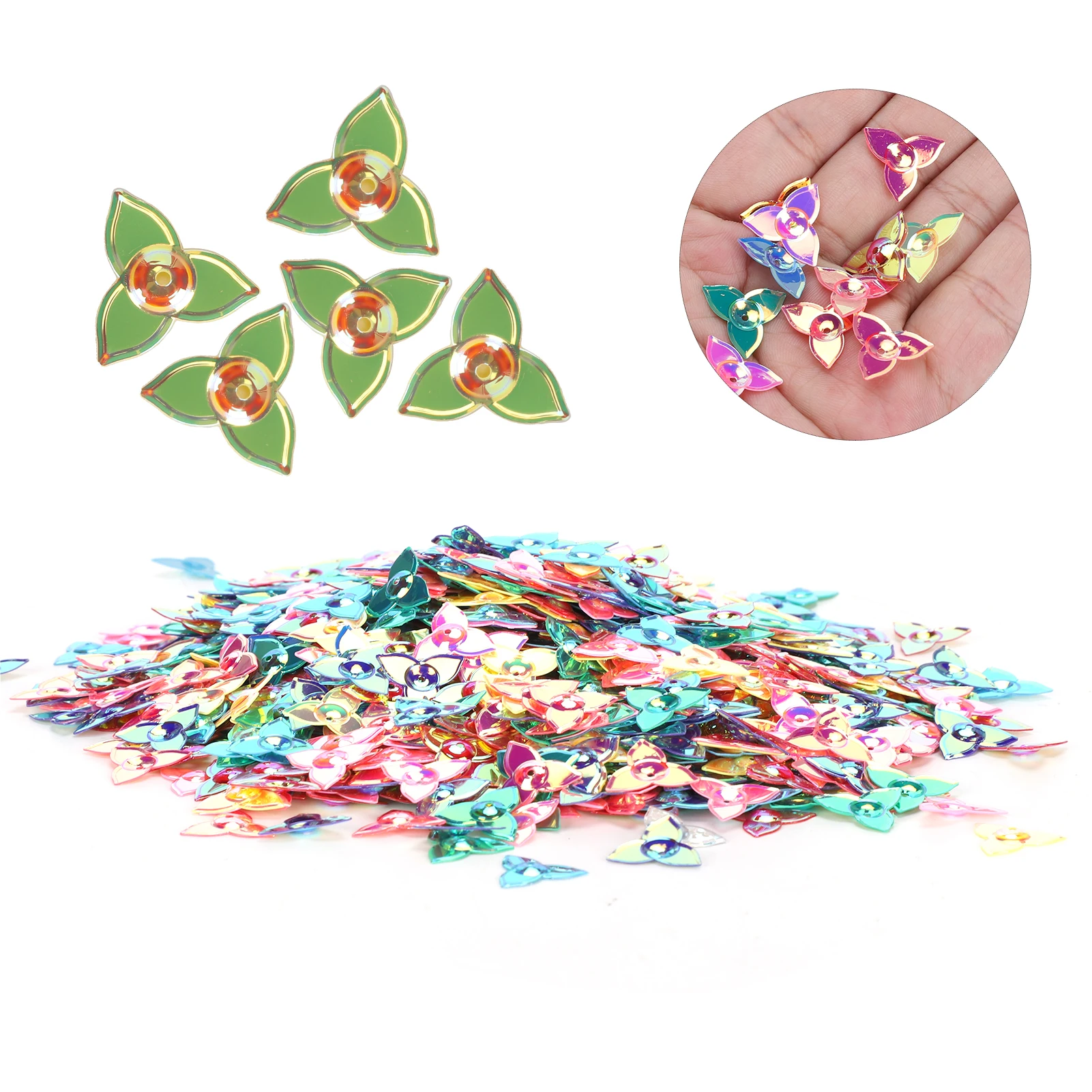 Confetti FlowerShaped Glitter Sequins Color Party Wedding Sprinkle Part Decoration Supplies