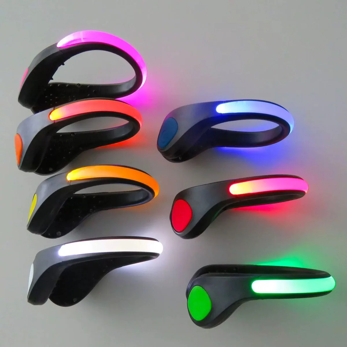 Mini LED Luminous Shoe Clip Light Waterproof Flash Safety Warning Lamp For Running Cycling Street Dance