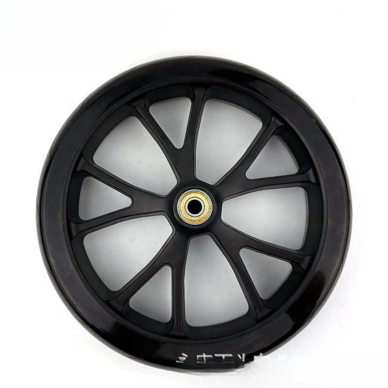 

8 inch Scooter PU Wheel Bearing Children's Scooter Wheel Replacement Spare Solid Wheel for shopping cart