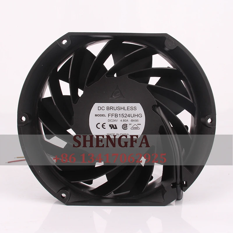 

Delta FFB1524UHG Case Cooling Fan 12V48V DC24V 4.8A EC AC ABB ACS880 172X150X51MM 17CM 17251 Inverter Centrifugal Industrial