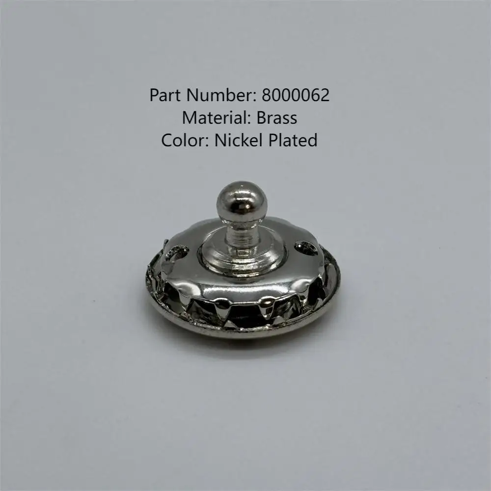 

10 Pc Snap Fastener Lower Part Washer Brass Guitar Boat Car Canvas Closure 7.7MM