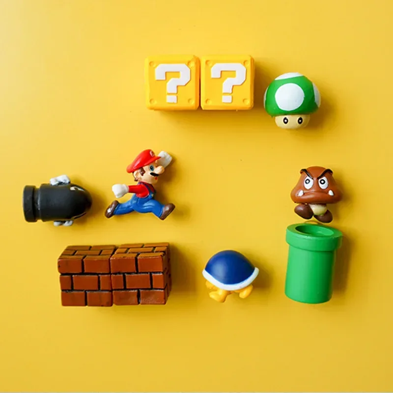 Game 3D Super CartoonMagnetic Refrigerator Stickers Home Decor Stickers 3D Message Information Fridge Magnet