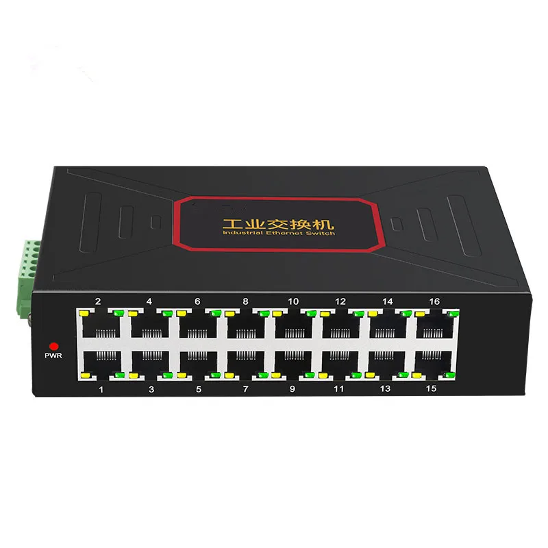 

Supply 16 Ports Industrial Ethernet Switches 10/100Mbps DIN Rail Type RJ45 Network SWITCH 16 port gigabit switch