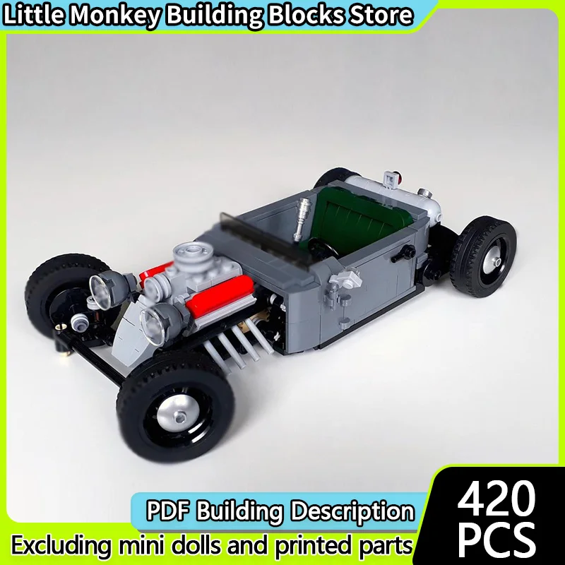 

Конструктор MOC: Модель гоночного автомобиля, классический модифицированный автомобиль, модульная технология, детские праздничные подарки, набор для сборки игрушек